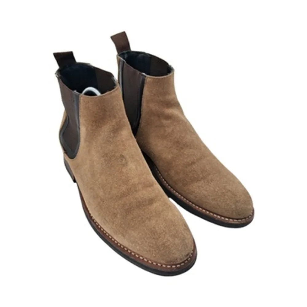 Thursday Boot Co Chelsea Boots Mens Size 8 Brown Suede Pull  display picture 1